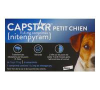 Capstar 11,4 mg Petit Chien, Comprimé antiparasitaire externe pour petit chien, bt 6 Comprimé(S) pc(s)