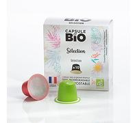 CAPSUL&BIO Sélection Infusions et rooibos bio - Compatible avec les machines à Capsules Nespresso - 10 Capsules Biodégradables, 100% Végétales - Rapide et Sain - Fabriqué en France.