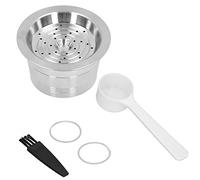 Capsule Café Inoxydable Réutilisable machine à café Cafissimo, Kit avec Cuillère & Brosse