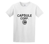 Capsule Corp Casual Round Neck T Shirt White L