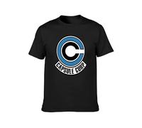 Capsule Corp T-Shirt Graphics Tee Black Tee Shirt L