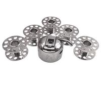 Capsule de bobine + 5 bobines métalliques pour machine à coudre Pfaff Hobby