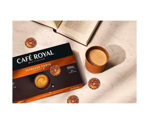 Capsule de café Café Royal Professionel Espresso Forte - Boîte de 50 - Compatible Café Royal Professionnel