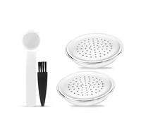 Capsule De Café Rechargeable, Compatible Avec Philips, Machine À Café Senseo System, Dosettes Réutilisables, Machine À Expresso Et Crème En Acier Inoxydable De Qualité Alimentaire(2pcs Capsule)