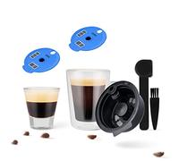 Capsule de café rechargeable pour Ta-ssimo Bosch de Ta-ssimo, capsule réutilisable de café, filtre à café pour Ta-ssimo Bosch, 1 capsule corporelle + 2 disques (60 ml + 180 ml), Bleu
