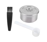 Capsule de Café Réutilisable avec Brosse Cuillère Convient pour DELTA Q NDIQ7323 Machine à Café
