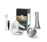 Capsule De Café Réutilisable, Compatible Avec Philips, L'Or Barista LM8012, Dosette Filtrante For Machine À Café, En Acier Inoxydable De Qualité Alimentaire(A1pcs+B1pcs With Tamper)