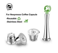 Capsule de café réutilisable ICafilas pour Nespresso, filtres à café en acier inoxydable, machine à café expresso pour crème, nouvelle version améliorée 1 pièce T