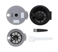 Capsule de café réutilisable pour machines à café Bosch Tassimo avec une capacité de 12 g et un ensemble d'accessoires comprenant un couvercle de 60 ml, un couvercle, une cuillère et une brosse pour