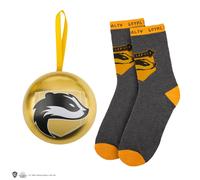 Capsule De Noël Avec Boule De Noël Et Chaussettes Poufsouffle - Harry Potter Jaune TU