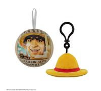 Capsule De Noël Porte-clés Peluche Chapeau De Paille - One Piece Jaune TU