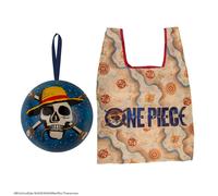 Capsule De Noël Sac Shopping Carte De Grand Line - One Piece Bleu TU