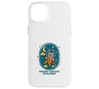 Capsule de rêve Cosmic Feline Explorer Coque pour iPhone 14 Plus
