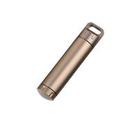 Capsule de Survie Étanche avec Joint de Sceau en Aluminium pour EDC - Conteneur de Réserve d'Urgence pour Chasse, Camping, Alpinisme (Beige, 4PCS)