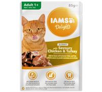 Capsule IAMS Delights poulet et dinde en sauce 85 g