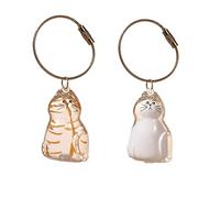 Capsule Lot de 2 conteneurs transparents en fourrure d'animaux de compagnie, porte-clés pour recueillir les poils de chat et de chien, bouteille de rangement transparente pour poils de chats, sacs