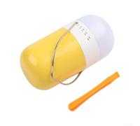 Capsule lumineuse en ABS pour eau salée pour les urgences (jaune) | Pas besoin de piles, utilise du sel et de l'eau, autonomie totale de 160 à 200 heures, design étanche