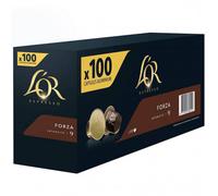 Capsule Nespresso Compatible Café L'Or Espresso Forza - 10 boîtes - 100 capsules