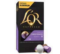 L'Or Espresso Lungo Profondo intensité 8 Café Capsules X10 compatibles Nespresso®*