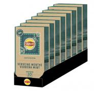 Capsule Nespresso Compatible Infusion Lipton Verveine Menthe - 8 boites - 80 capsules