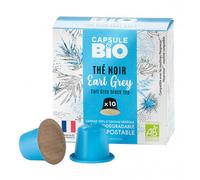 Capsule Nespresso Compatible sans aluminium sans plastique Thé noir Earl Grey bio - 10 capsules