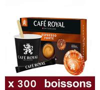 Capsule Nespresso Pro Compatible Café Royal Espresso Forte - Pack Pro - 300 boissons