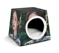 Capsule Pet Waterloo Tang Dynasty Princess Niche pliable pour chien ou chat Lit chaud pour lapin Chinchillas Cachette pour intérieur de petite et moyenne taille