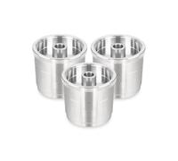 Capsule rechargeable en acier inoxydable, compatible avec les fabricants Y5, filtres à café, dosettes réutilisables(3PCS Pods)