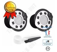 Capsule Rechargeable - TECH DISCOUNT - TD® - Inoxydable - Pack de 2 - Pour Machine à Café