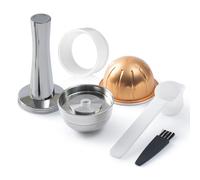 Capsule réutilisable en acier inoxydable pour Nespresso Vertuo Next Pop, filtre à café rechargeable Vertuoline, compatible avec les dosettes originales As Picture