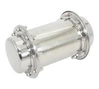 Capsule temporelle étanche en acier inoxydable de 18,5 cm avec fermeture hermétique pour remise de diplôme, anniversaire, futur, cadeaux