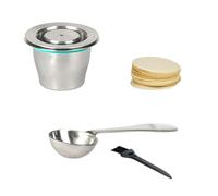 Capsules à café en acier inoxydable - Accessoires de machine à filtrer - Design réutilisable - Pour les spectacles de brasserie - Filtre d'extraction