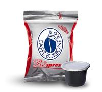 100 Capsules Dosettes borbone Respresso Rouge Compatible Nespresso