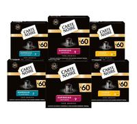 Capsules Café Compatibles Nespresso - Carte Noire - Assortiment Arabica - Lot de 6 x 60