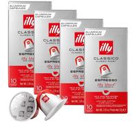 Capsules café - Illy - Classico 4x10 - Espresso intense 100 pourcent Arabica - Compatibles Nespresso
