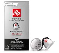 NEUF Illy Nespresso Forte Extra Bold Roast 10 capsules 100 % Arabica Espresso