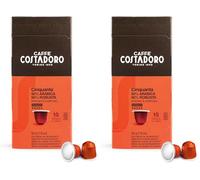 Capsules Costadoro Cinquanta - Compatibles avec les machines à usage domestique Nespresso®* - Boîte de 10 capsules (Lot de 2)