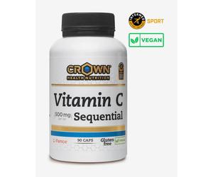 Capsules Crown Sport Nutrition Vitamine C Séquentielle (90 capsules)