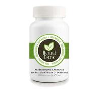 Capsules De Artémisinine / Armoise (Artemisia Annua L)95% + Ferrine 5%, 100 X 600 Mg
