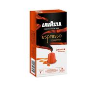 Capsules de café aromatisé - Lavazza - Espresso Gourmet Caramel - Compatibles Nespresso - 100% arabica - Intensité 8/13