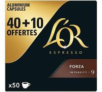 Capsules de café fort N°9,50 capsules