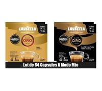 Lavazza, A Modo Mio, Assortiment de Capsules de Café Oro et Oro Altura, 100% Arabica, Intensité 8 et 9, 64 capsules AMM