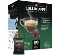 Lollo Caffè Capsules Passionespresso Nero compatibles Nespresso 5,5 g boîte de 100 capsules