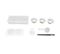 Capsules de Café Rechargeables 3 pcs, Tasses Réutilisables avec Pilon Cuillère Brosse, 25 Feuilles de Couvercles en Aluminium, Boîte de Rangement - Économique, Facile à Nettoyer,