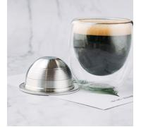 Capsules de café rechargeables en acier inoxydable, pour Nespresso Vertuo Pod Vertuoline GCA1, ensemble de filtres réutilisables
