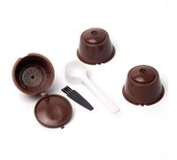 Capsules De Café Rechargeables Et Réutilisables, 3 Pièces, Pour Dolce Gusto, Pour Machines Nespresso, Cuillères, Paniers À Thé