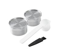Capsules de café réutilisables, compatibles avec Essse Caffe S12 Macchina Per Caffè Sistema, filtres rechargeables, dosettes en acier inoxydable(2 pods)