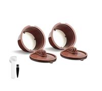 Capsules De Café Réutilisables, Compatibles Nescafé Et Dolce Gusto, Filtre À Café En Plastique Crema Avec Grille Métallique.(2pcs crema)