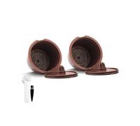 Capsules De Café Réutilisables, Compatibles Nescafé Et Dolce Gusto, Filtre À Café En Plastique Crema Avec Grille Métallique.(2pcs normal)