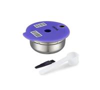 Capsules De Café Réutilisables En Acier Inoxydable Rechargeables, Compatibles Avec Bosch, Compatibles Avec Tassimo, Cafetière Happy Vivy 60/180/200/220 Ml(1pcs 180ml)